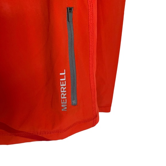 Merrell Women Select Wick Pullover Zip Hoodie Jacket Orange Running Med… - Picture 5 of 7